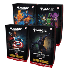 MTG: Marvel Super Heroes Commander Decks (Set of 4) (Limit 1 per customer)